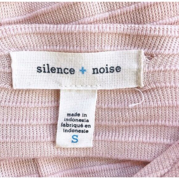 Silence and Noise Blush Pink Cutout Back Knit Dress Women's Size S - Picture 7 of 9